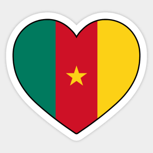 Heart - Cameroon _071 Sticker